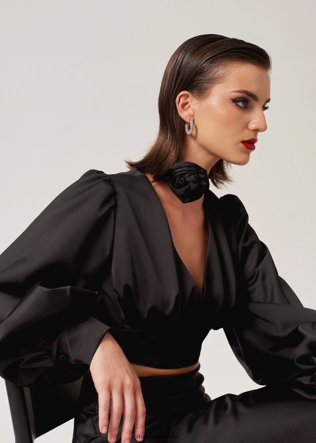 Nana's Canada Black Melrose Top V06HD2113