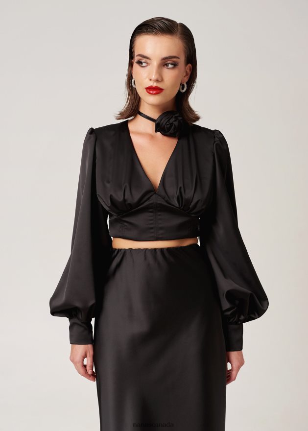 Nana's Canada Black Melrose Top V06HD2113