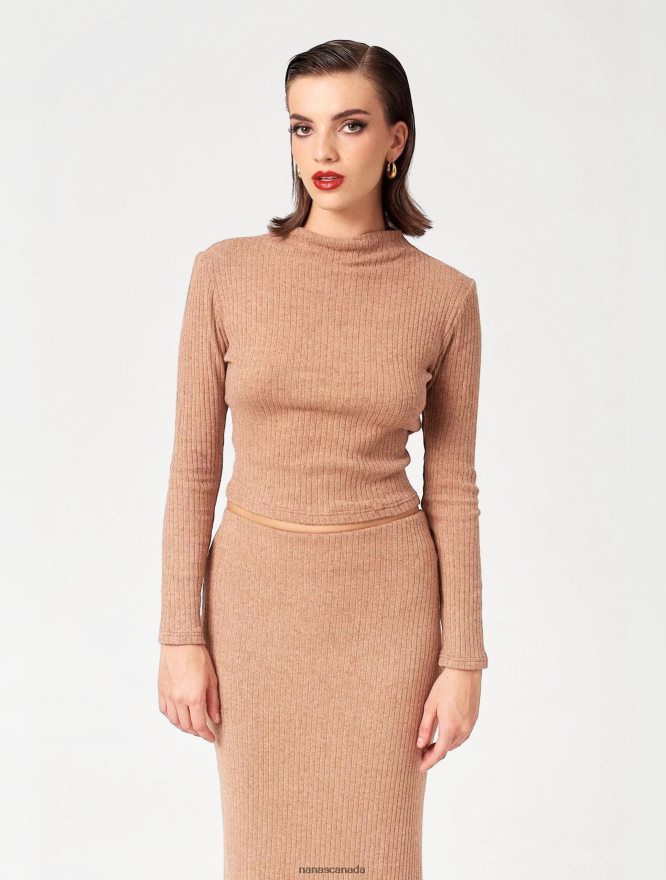 Nana's Canada Camel Maya Turtleneck V06HD2157