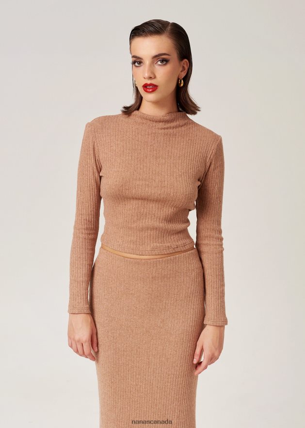 Nana's Canada Camel Maya Turtleneck V06HD2157