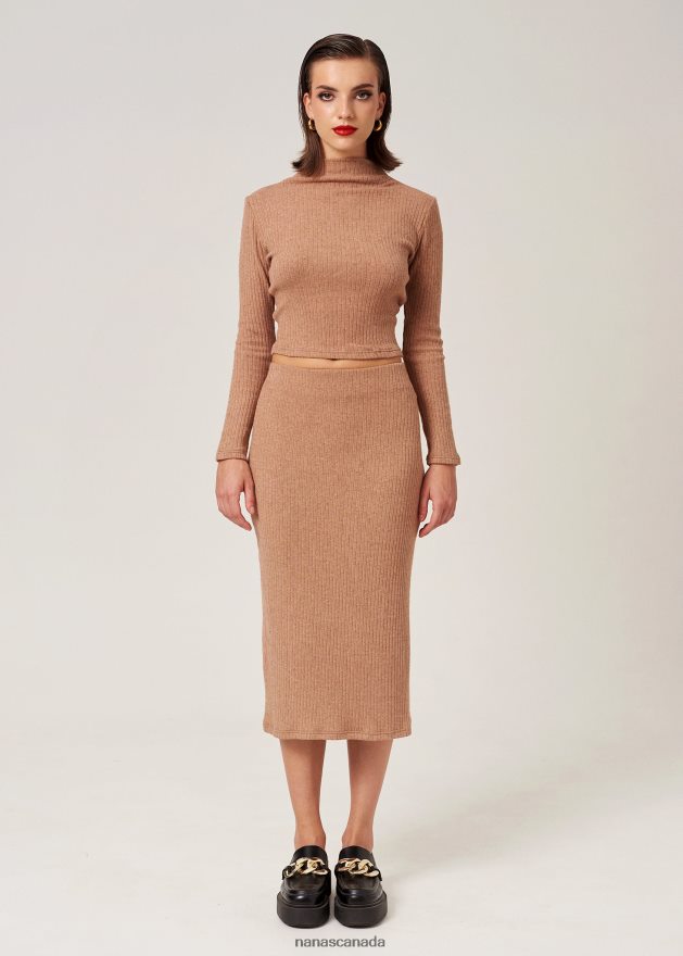Nana's Canada Camel Maya Turtleneck V06HD2157