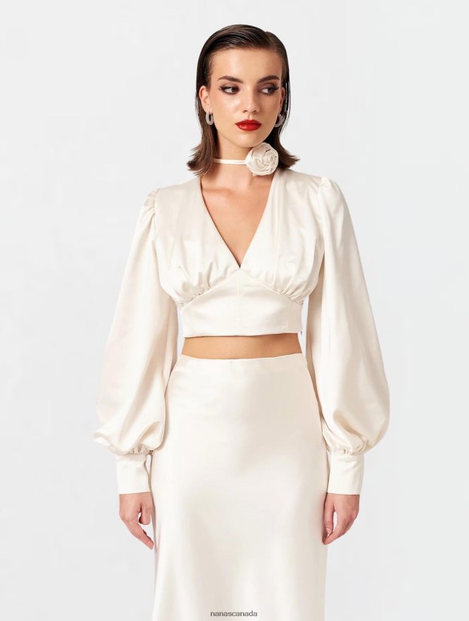 Nana's Canada Ecru Melrose Top V06HD2111