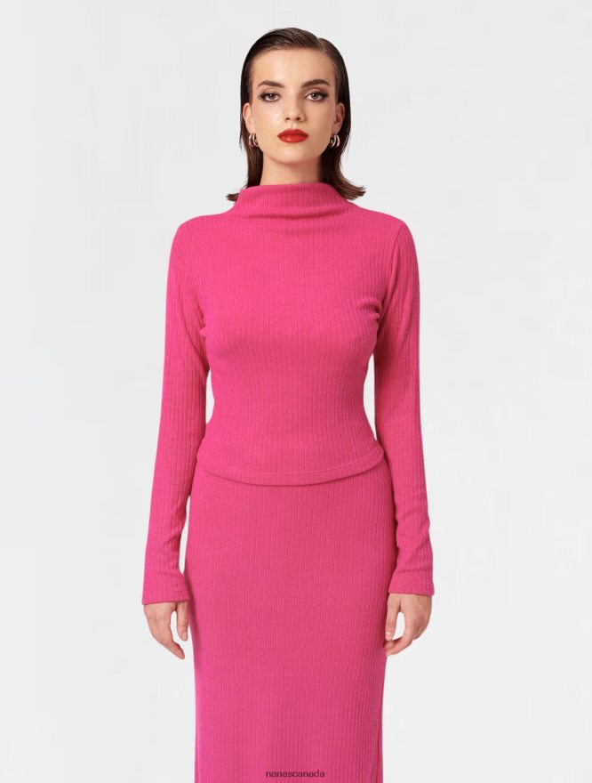 Nana's Canada Pink Maya Turtleneck V06HD2151