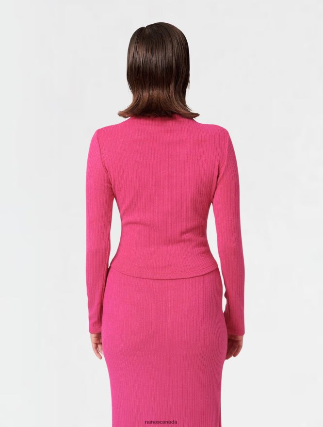 Nana's Canada Pink Maya Turtleneck V06HD2151