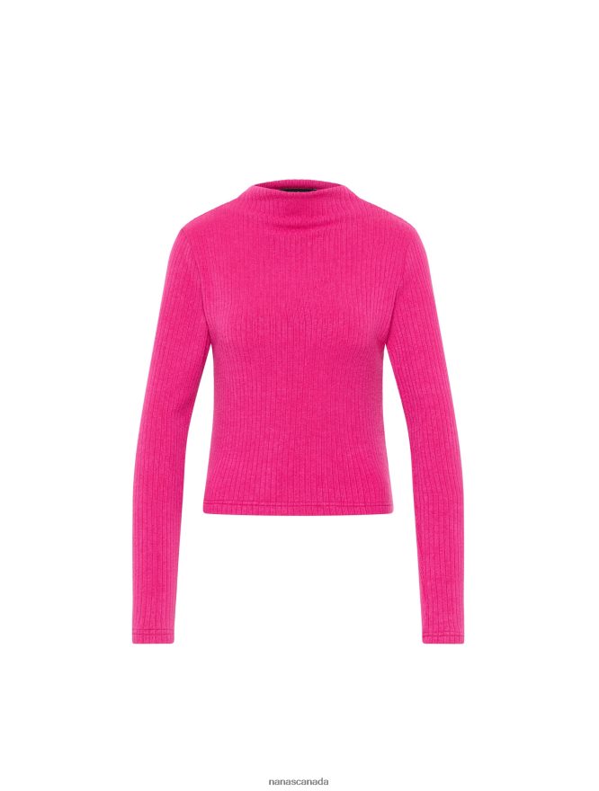 Nana's Canada Pink Maya Turtleneck V06HD2151