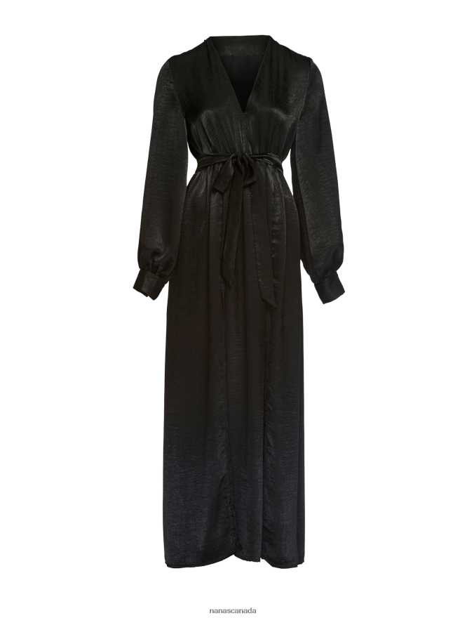 Nana's Canada Black Aphrodite Maxi Dress V06HD263