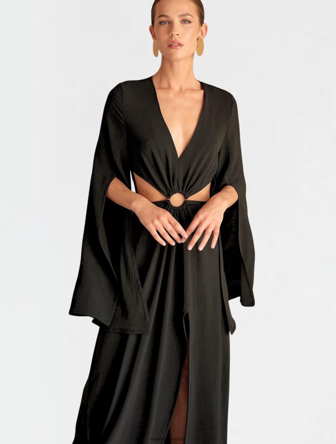 Nana's Canada Black Athena Maxi Dress V06HD244