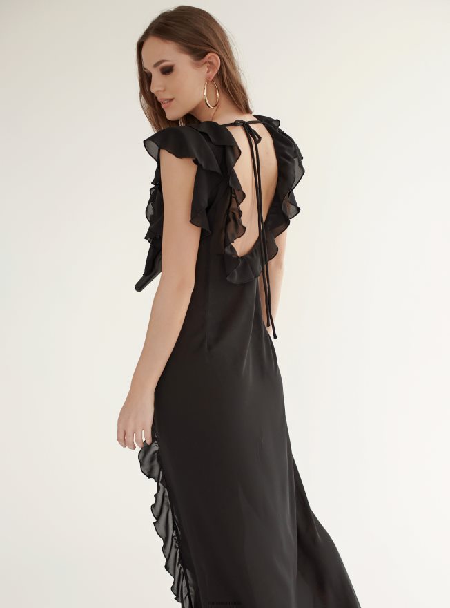 Nana's Canada Black Avani Maxi Dress V06HD245