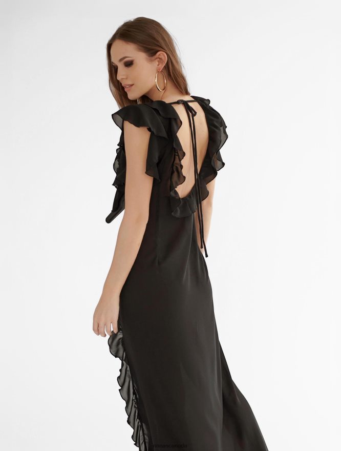 Nana's Canada Black Avani Maxi Dress V06HD245