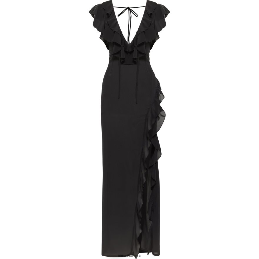 Nana's Canada Black Avani Maxi Dress V06HD245