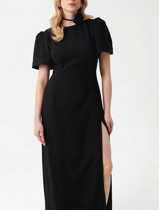 Nana's Canada Black Celine Maxi Dress V06HD24