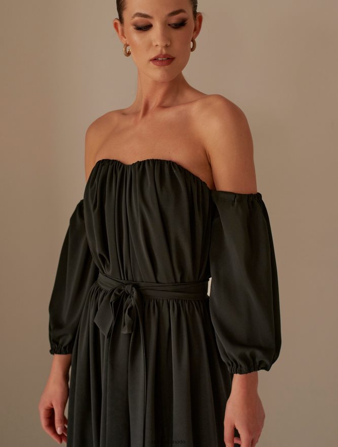 Nana's Canada Black Xenia Maxi Dress V06HD259