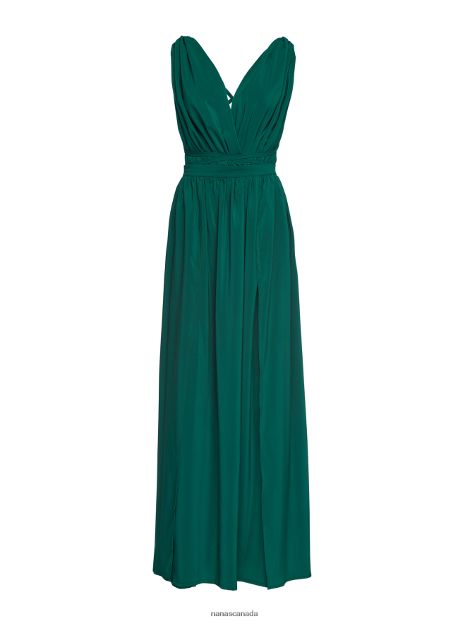 Nana's Canada Deep Green Cara Maxi Dress V06HD250