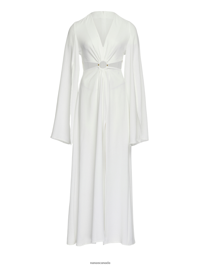 Nana's Canada Ecru Athena Maxi Dress V06HD243