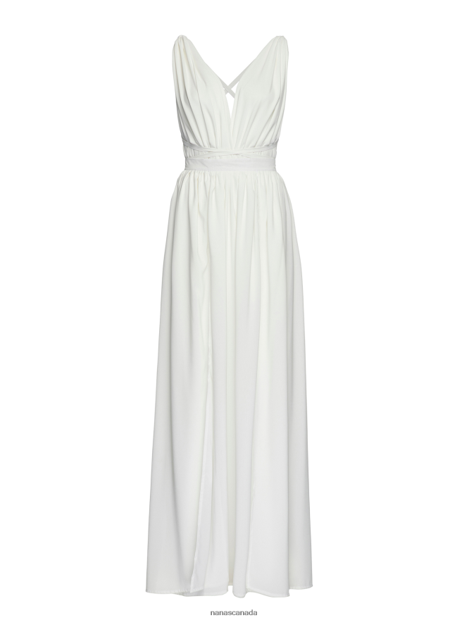 Nana's Canada Ecru Cara Maxi Dress V06HD249