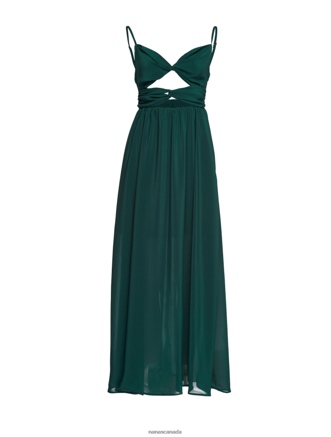 Nana's Canada Emerald Green Amelia Maxi Dress V06HD287