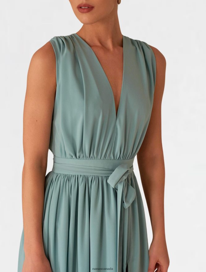 Nana's Canada Iceberg Green Ella Maxi Dress V06HD256