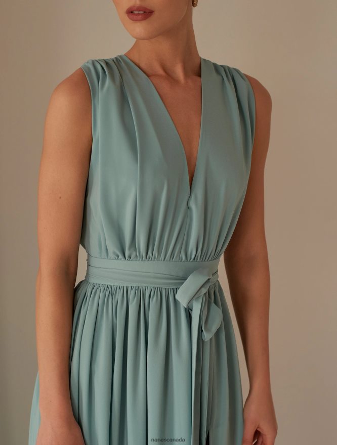 Nana's Canada Iceberg Green Ella Maxi Dress V06HD256