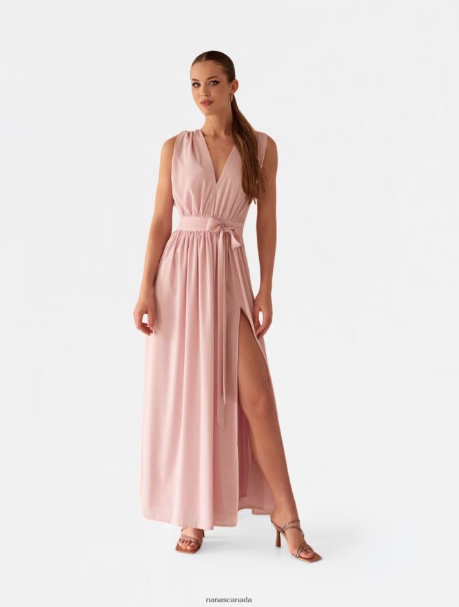 Nana's Canada Light Pink Ella Maxi Dress V06HD257