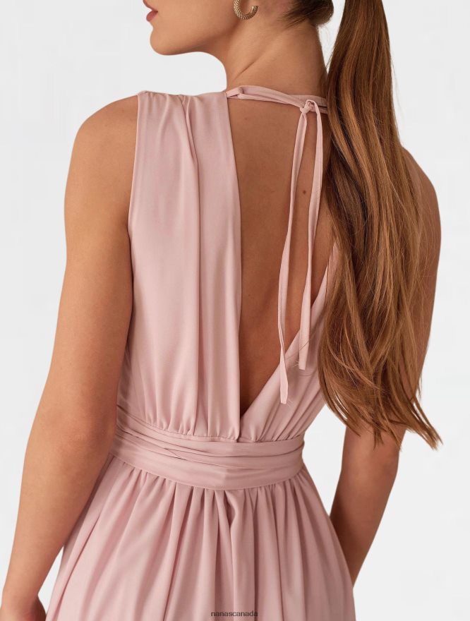 Nana's Canada Light Pink Ella Maxi Dress V06HD257