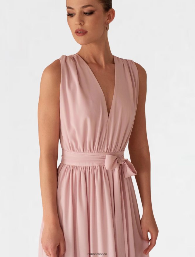 Nana's Canada Light Pink Ella Maxi Dress V06HD257