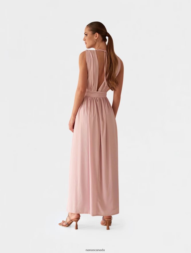Nana's Canada Light Pink Ella Maxi Dress V06HD257