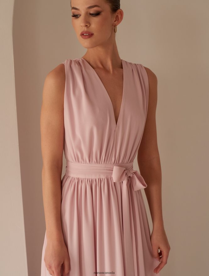 Nana's Canada Light Pink Ella Maxi Dress V06HD257