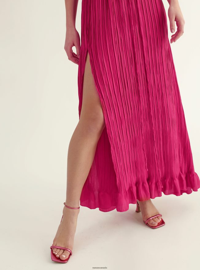 Nana's Canada Pink Rhea Maxi Dress V06HD269