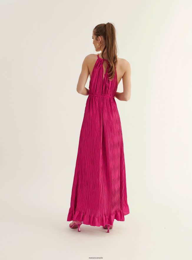 Nana's Canada Pink Rhea Maxi Dress V06HD269