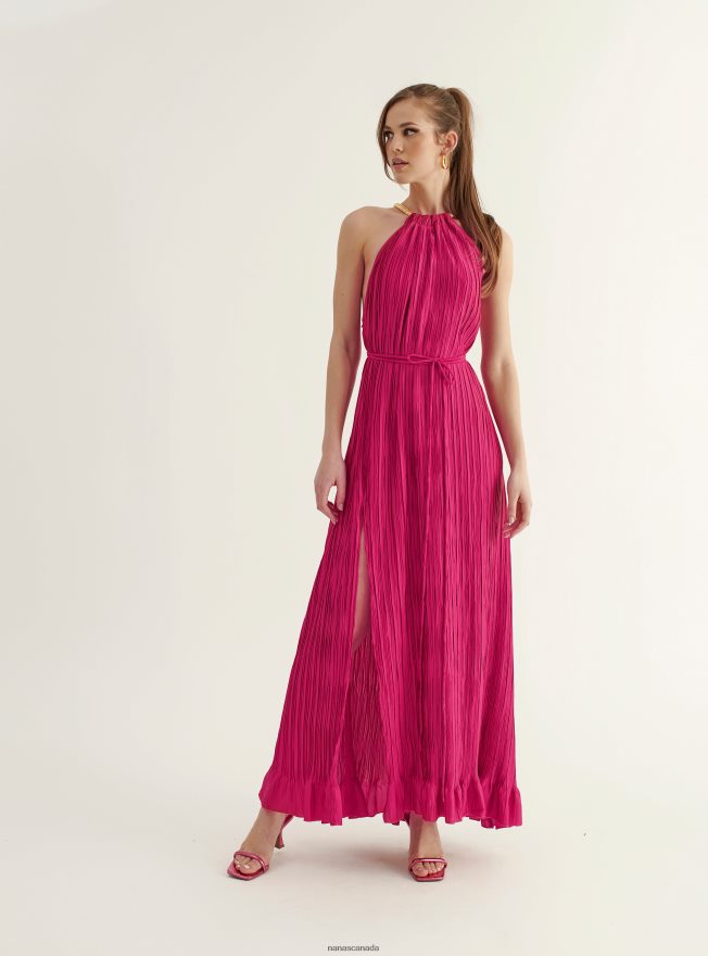 Nana's Canada Pink Rhea Maxi Dress V06HD269