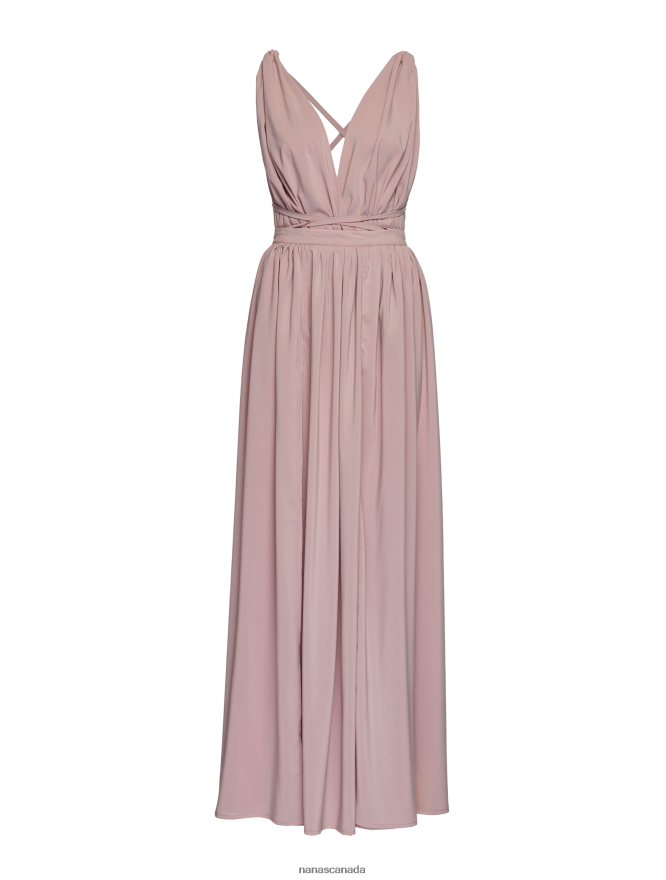 Nana's Canada Powder Pink Cara Maxi Dress V06HD253