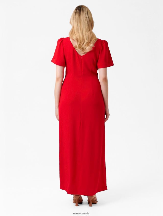 Nana's Canada Red Celine Maxi Dress V06HD21