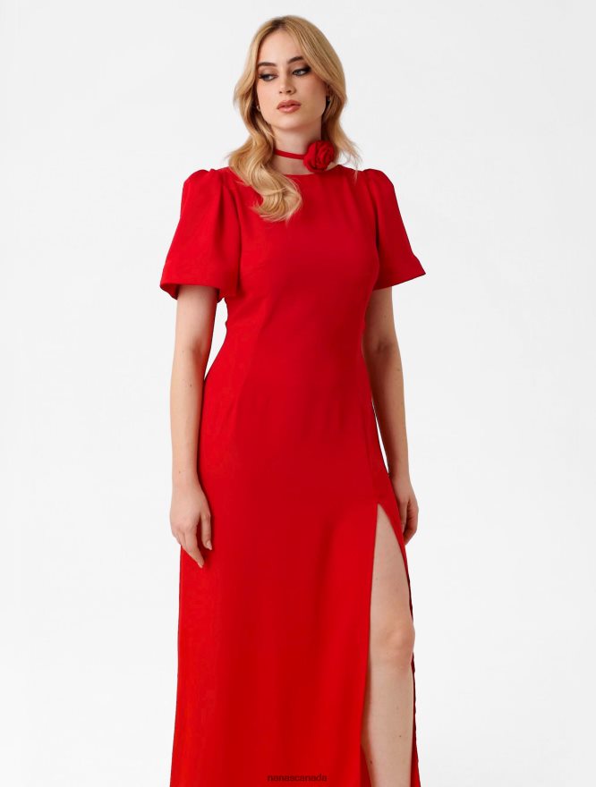 Nana's Canada Red Celine Maxi Dress V06HD21