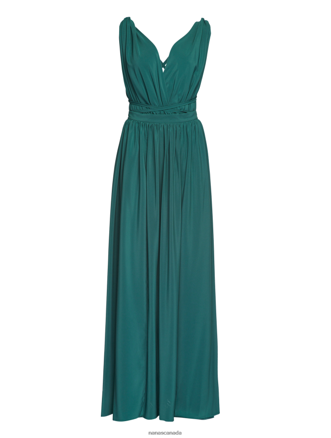 Nana's Canada Smokey Emerald Cara Maxi Dress V06HD251