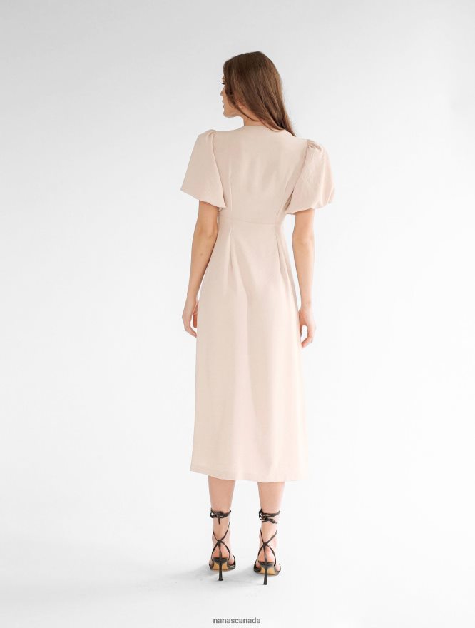 Nana's Canada Beige Nelly Dress V06HD277