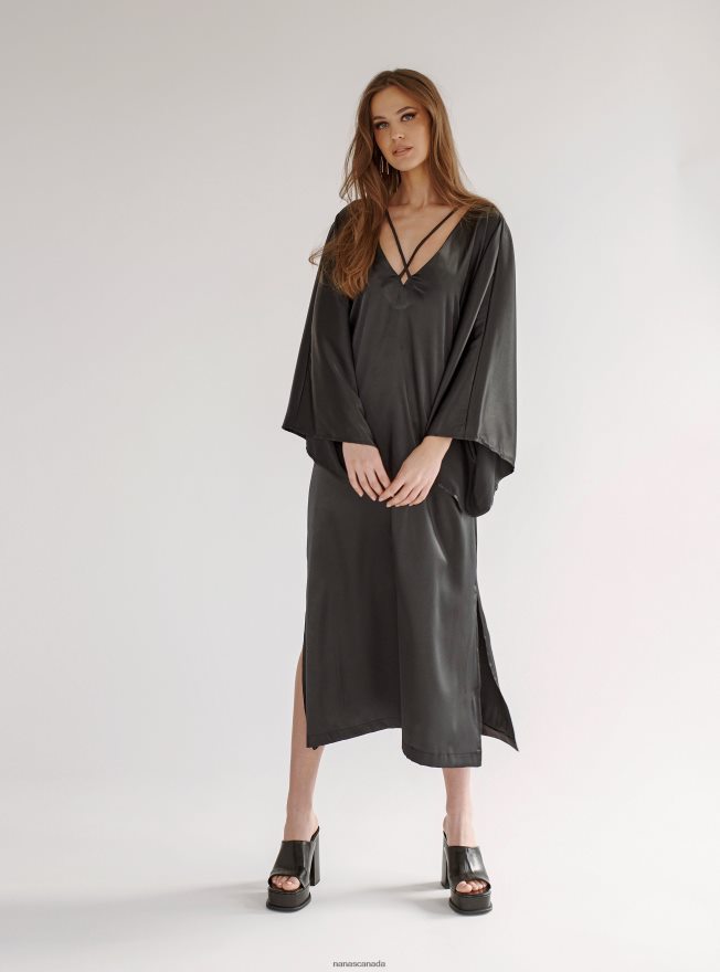 Nana's Canada Black Lydia Dress V06HD284