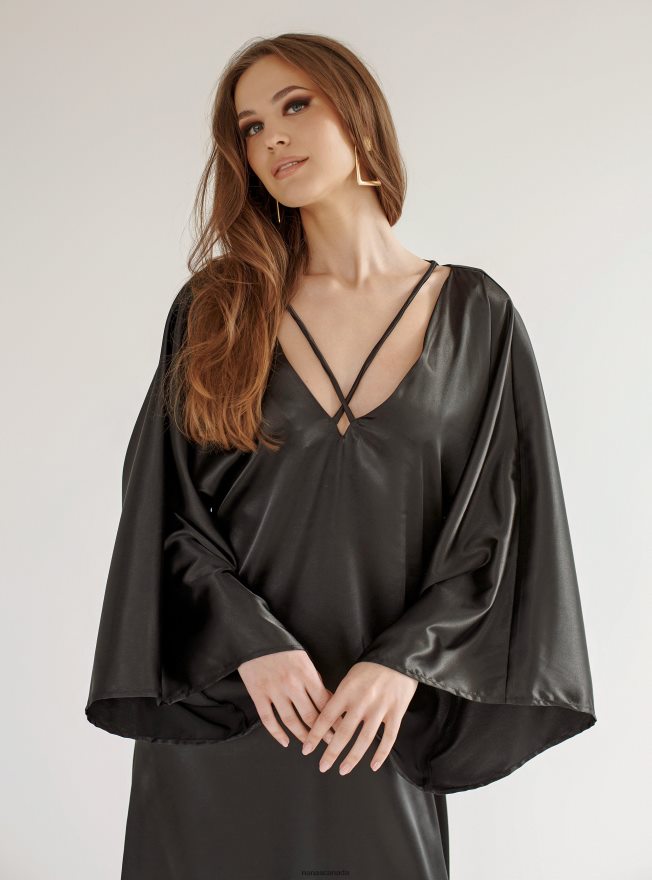 Nana's Canada Black Lydia Dress V06HD284