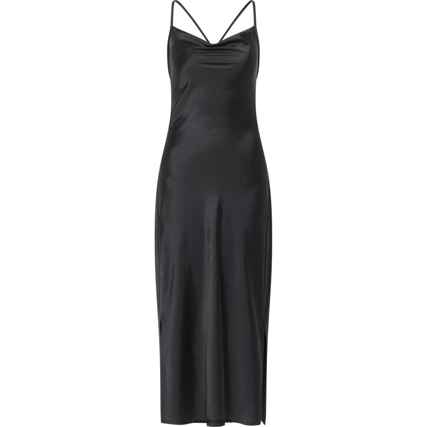 Nana's Canada Black Penelope Midi Dress V06HD286