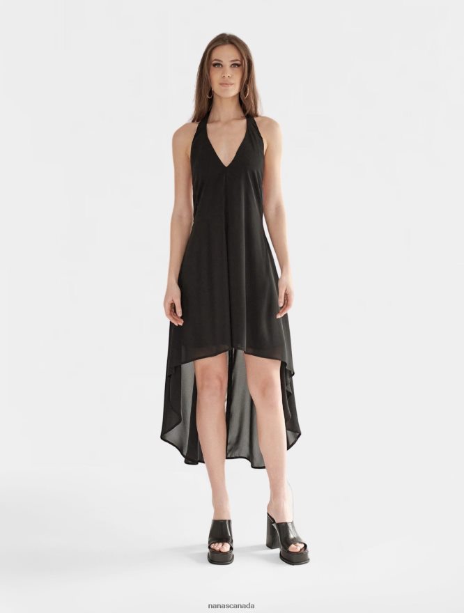 Nana's Canada Black Simona Dress V06HD282