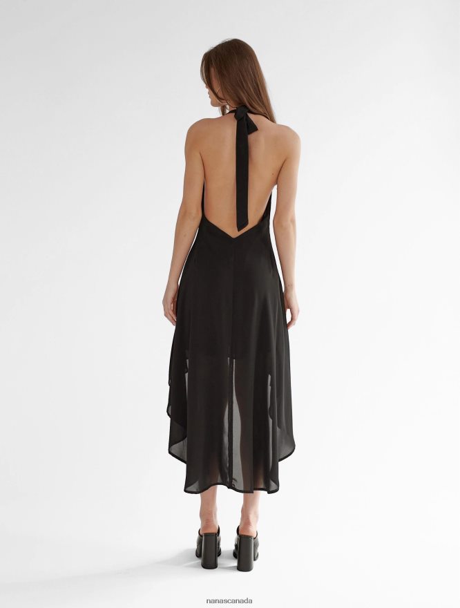 Nana's Canada Black Simona Dress V06HD282