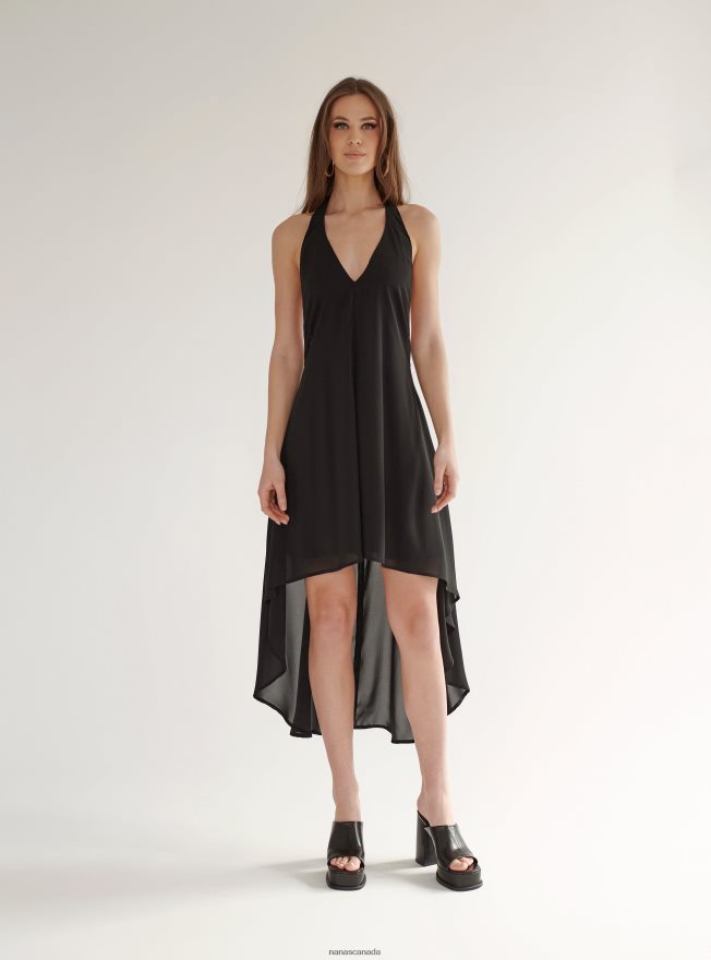 Nana's Canada Black Simona Dress V06HD282