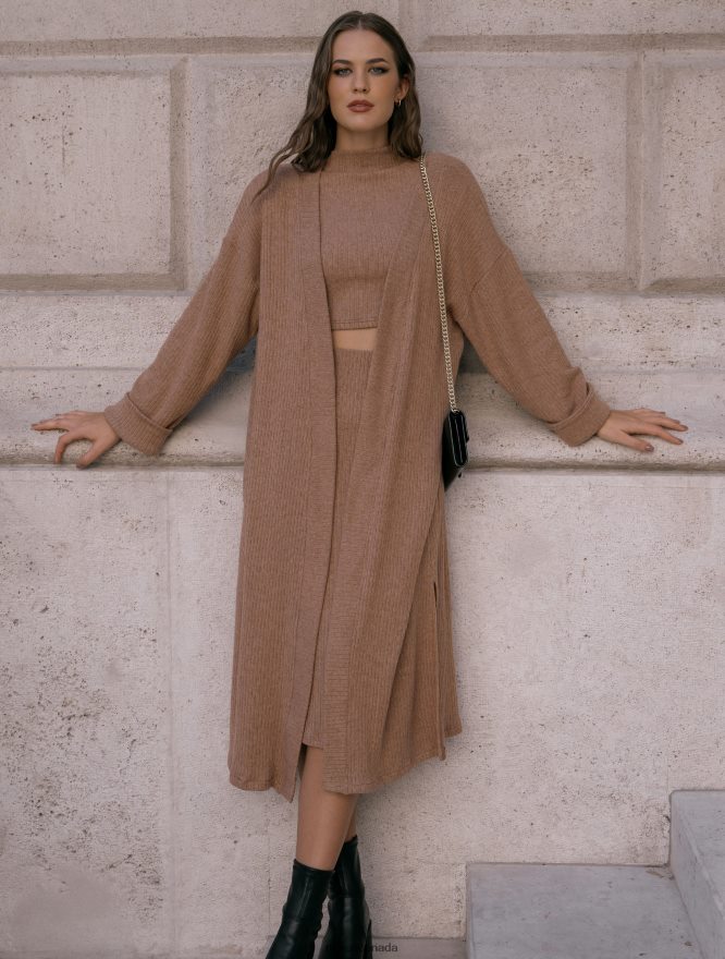 Nana's Canada Camel Cosy Cardigan V06HD2155