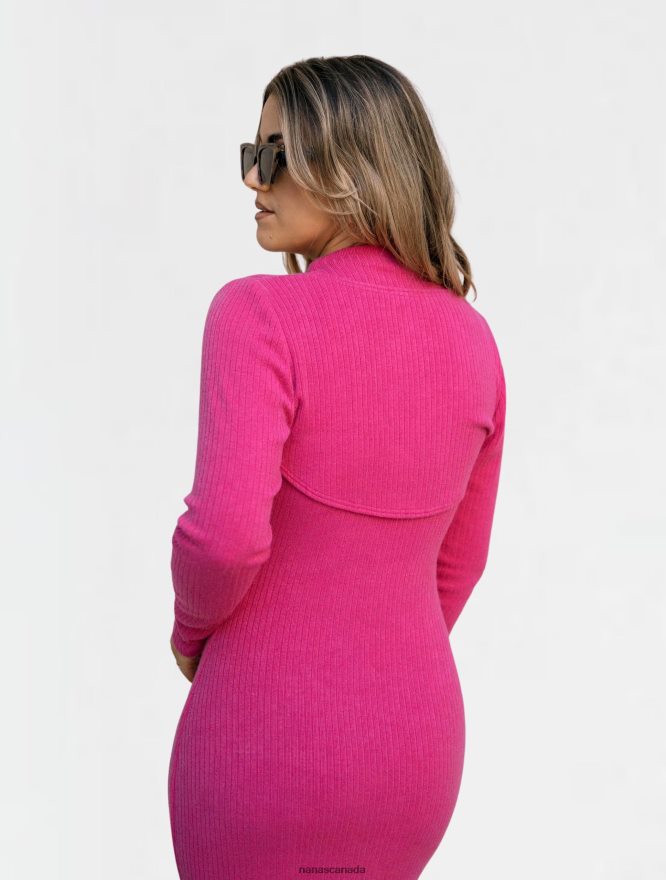 Nana's Canada Pink Dua Dress V06HD294