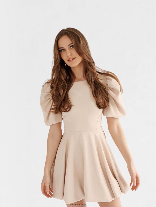 Nana's Canada Beige Camille Dress V06HD276