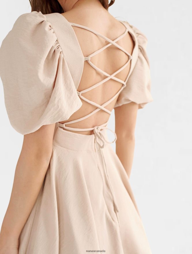 Nana's Canada Beige Camille Dress V06HD276