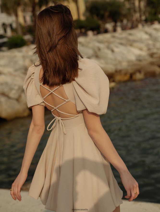 Nana's Canada Beige Camille Dress V06HD276