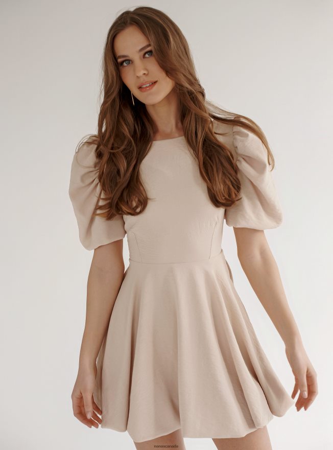 Nana's Canada Beige Camille Dress V06HD276