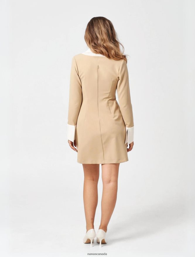 Nana's Canada Beige Paris Dress V06HD214