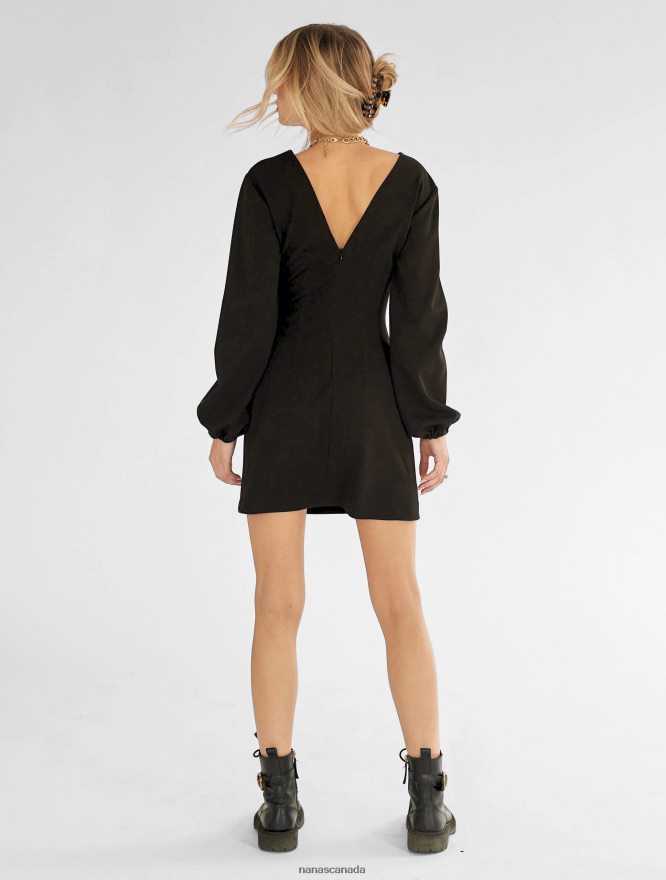 Nana's Canada Black Amira Dress V06HD220