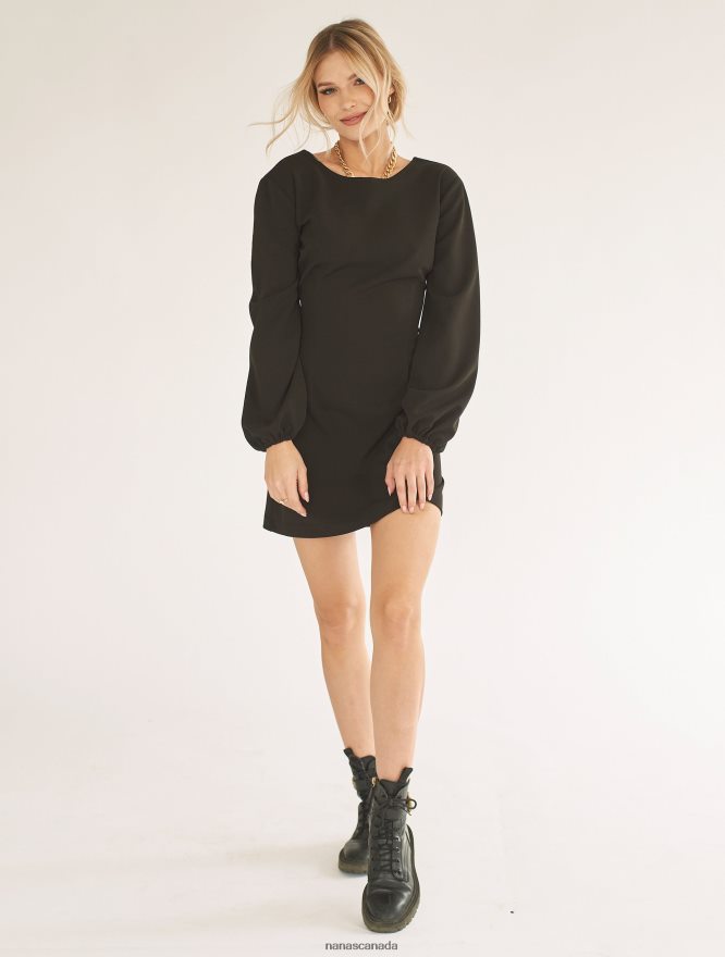 Nana's Canada Black Amira Dress V06HD220